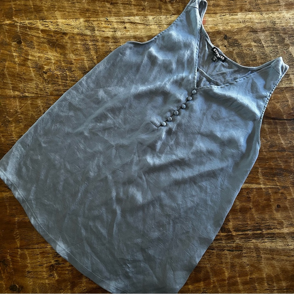 Express Slate Blue Tank Top